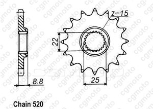 Front sprocket Ktm