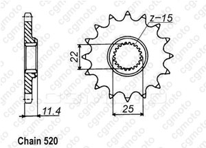 Front sprocket Ktm