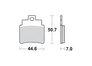 Brake pads scooter SBS 171HF