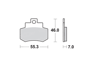 Brake pads scooter SBS 172HF