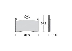 Brake pads motorcycle SBS 566HF