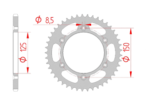 KIT STEEL KTM XC 600 LC4 1991-1993 Reinforced Xs-ring