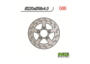 front right-hand fixed brake disc