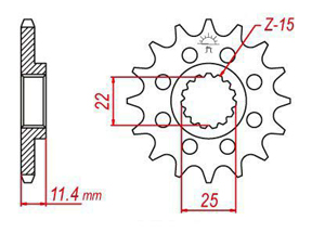 Front sprocket TT Esjot