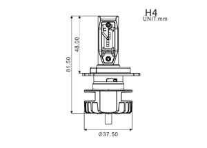 H4 LED headlight