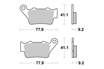 Brake pad Kyoto Semi-sintered