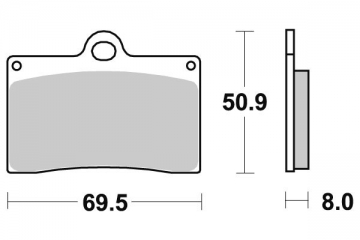 Brake pad Sifam Sintered KBA ABE certified