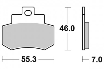 Brake pad Kyoto Semi-sintered