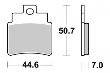 Brake pad Kyoto Semi-sintered - SYM GTS PRENDRE 2 BOITES