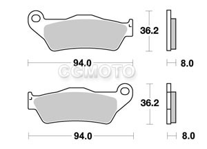 Brake pad Vesrah Sintered metal