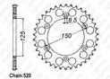 Rear sprocket Ktm Aluminium