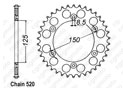 Rear sprocket Ktm Steel