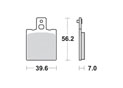 Brake pads motorcycle SBS 519RSI