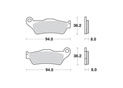 Brake pads motorcycle SBS 671HF