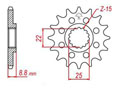 Front sprocket TT Esjot Lightweight