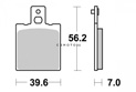 Brake pad Kyoto Semi-sintered metal