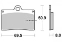 Brake pad Sifam Sintered KBA ABE certified